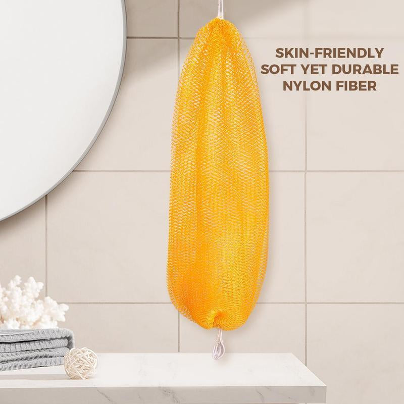 African Exfoliating Bath Sponge for Smooth, Refreshed Skin | Skin-Softening Lightweight Shower Net | Quick-Dry, Reusable Body Scrubber|Authentic Net Sponge